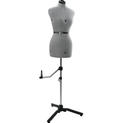 vidaXL Forma de vestido ajustable femenina s Terciopelo Gris Clearance