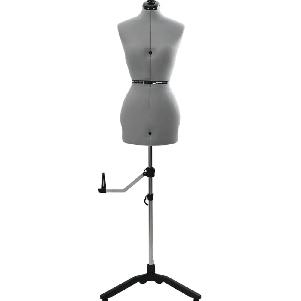 vidaXL Forma de vestido ajustable femenina s Terciopelo Gris Clearance