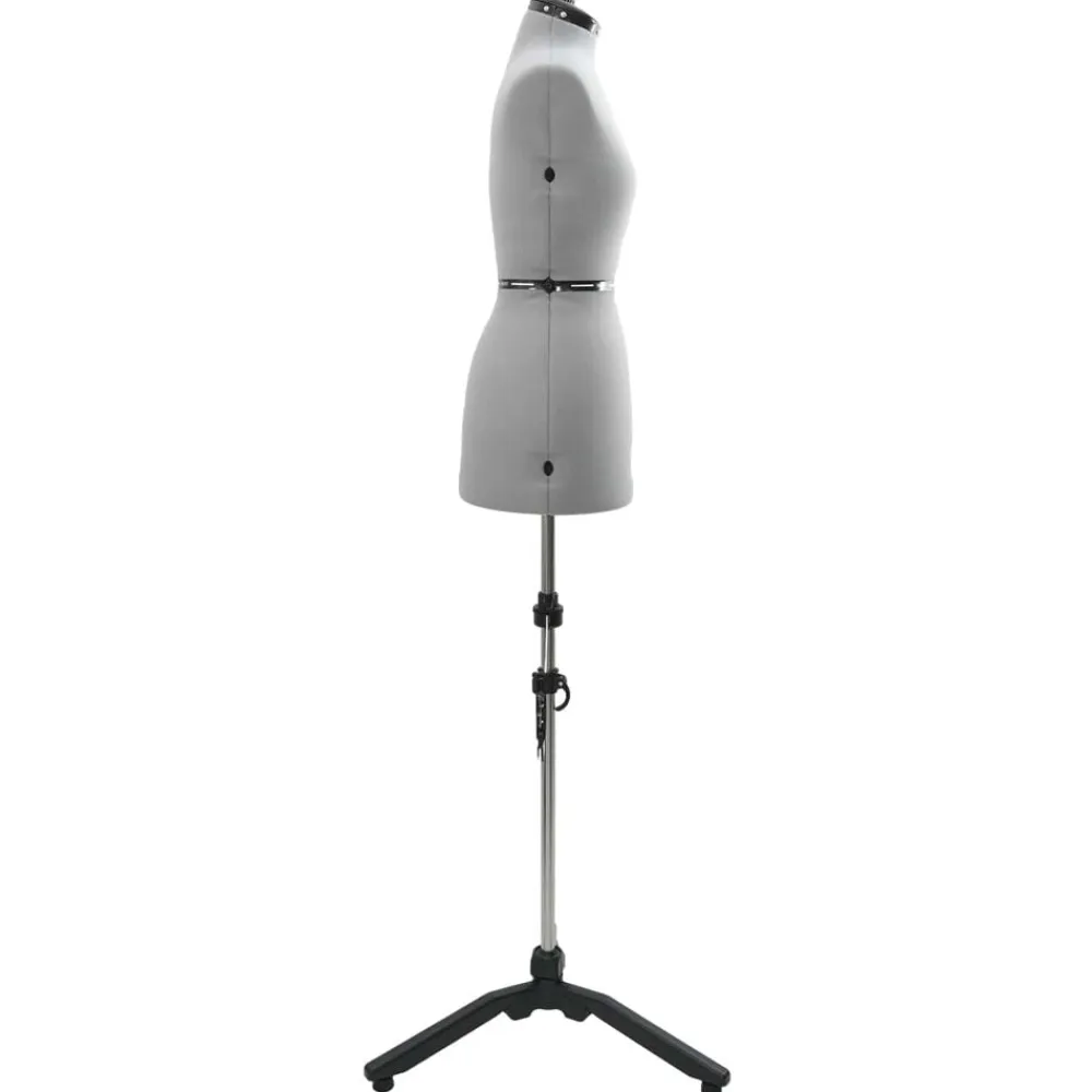 vidaXL Forma de vestido ajustable femenina s Terciopelo Gris Clearance