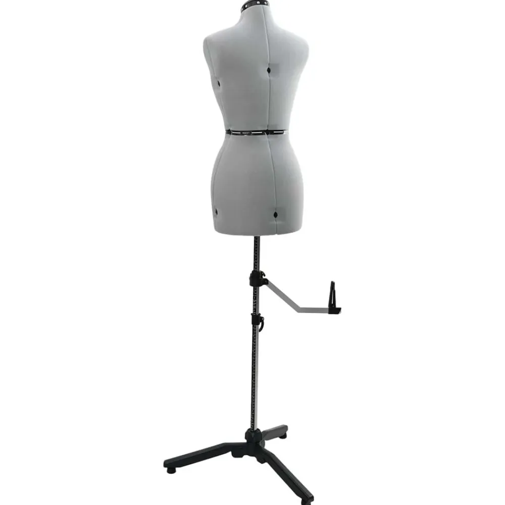vidaXL Forma de vestido ajustable femenina s Terciopelo Gris Clearance
