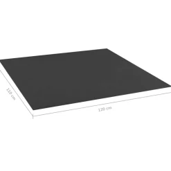 vidaXL Estructuras Para Juegos Al Aire Libre-Forro de arenero negro 120x110 cm