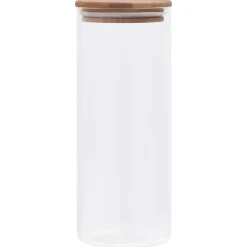 vidaXL Cocina Y Comedor-Frasco de Vidrio 10 pcs Transparente 8,5 x 8,5 x 21,5 cm