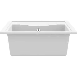 vidaXL Fontanería-Fregadero de cocina con rebosadero ovalado granito