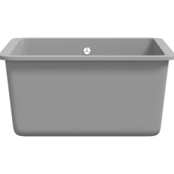vidaXL Fontanería-Fregadero de cocina de granito con un seno