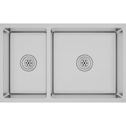 vidaXL Fontanería-Fregadero de cocina de acero inoxidable