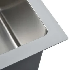 vidaXL Fontanería-Fregadero de cocina de acero inoxidable