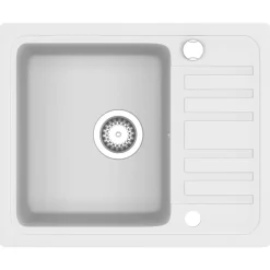 vidaXL Fontanería-Fregadero de cocina con un seno granito