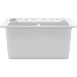 vidaXL Fontanería-Fregadero de cocina con un seno granito