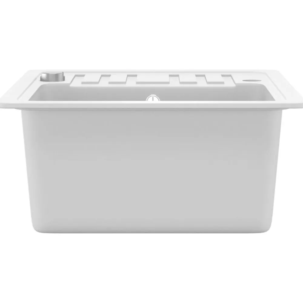 vidaXL Fontanería-Fregadero de cocina con un seno granito