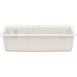 vidaXL Fregadero de cocina de granito con un seno Blanco Clearance