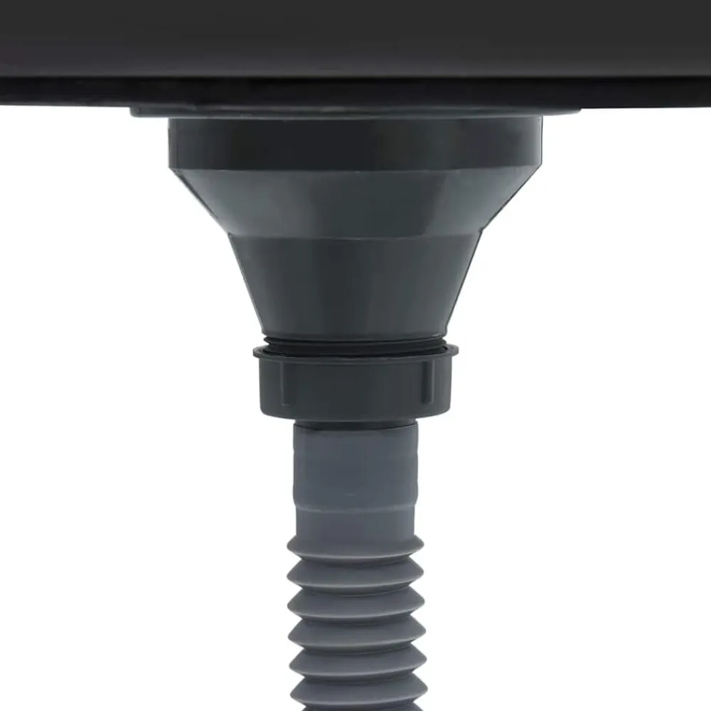 vidaXL Fontanería-Fregadero de cocina con escurridor acero inox 800x500x155 mm