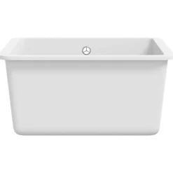 vidaXL Fregadero de cocina con un seno granito Blanco