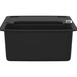 vidaXL Fregadero de cocina con dos senos de granito Negro Hot