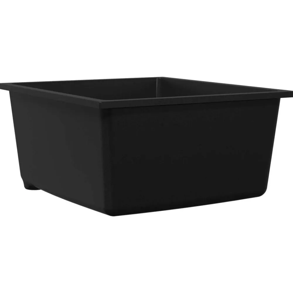 vidaXL Fregadero de cocina 38 x 44 x 20 cm granito Negro Hot