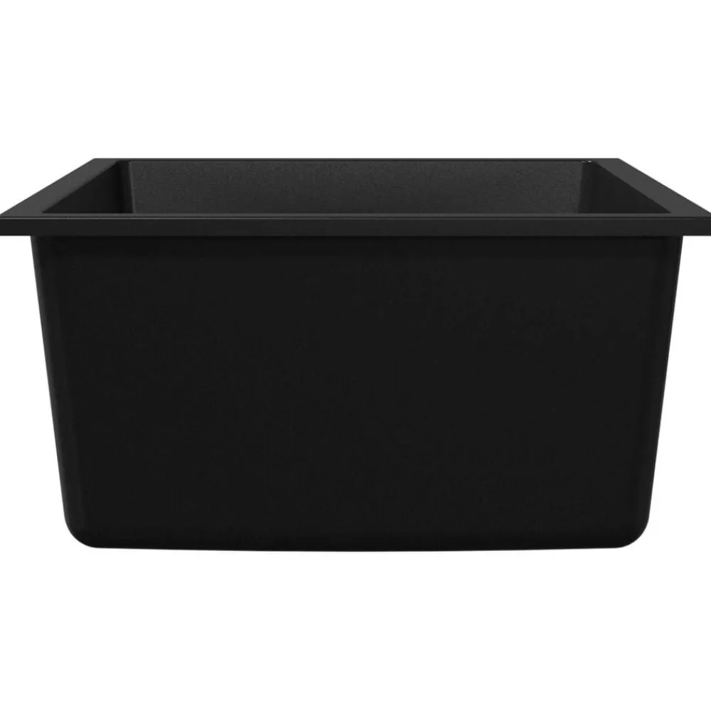vidaXL Fregadero de cocina 38 x 44 x 20 cm granito Negro Hot