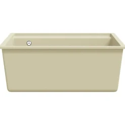 vidaXL Fregadero de cocina con rebosadero granito Beige Best