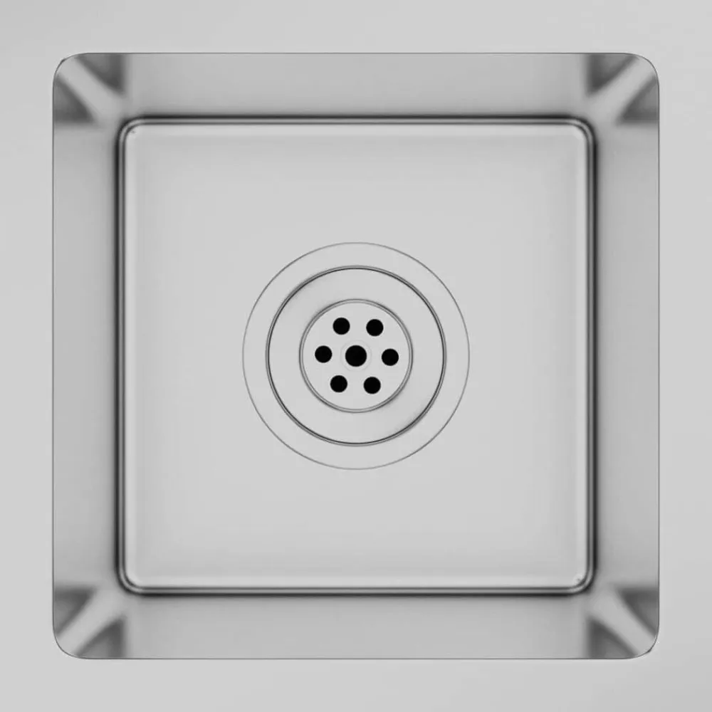 vidaXL Fontanería-Fregadero de cocina hecho a mano acero inoxidable