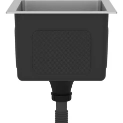 vidaXL Fontanería-Fregadero de cocina hecho a mano acero inoxidable