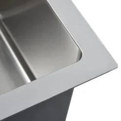vidaXL Fontanería-Fregadero de cocina hecho a mano acero inoxidable