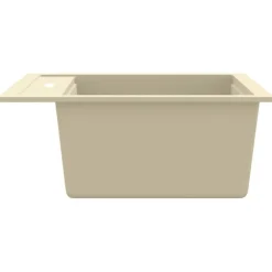 vidaXL Fontanería-Fregadero de cocina de granito con un seno