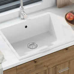 vidaXL Fontanería-Fregadero de cocina 54 x 44 x 20 cm granito
