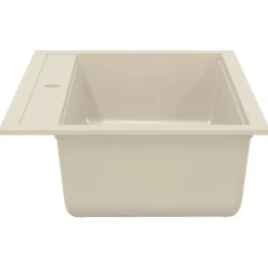 vidaXL Fontanería-Fregadero de cocina de granito con un seno