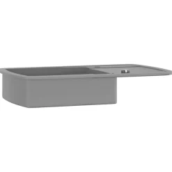 vidaXL Fontanería-Fregadero de cocina con un seno de granito