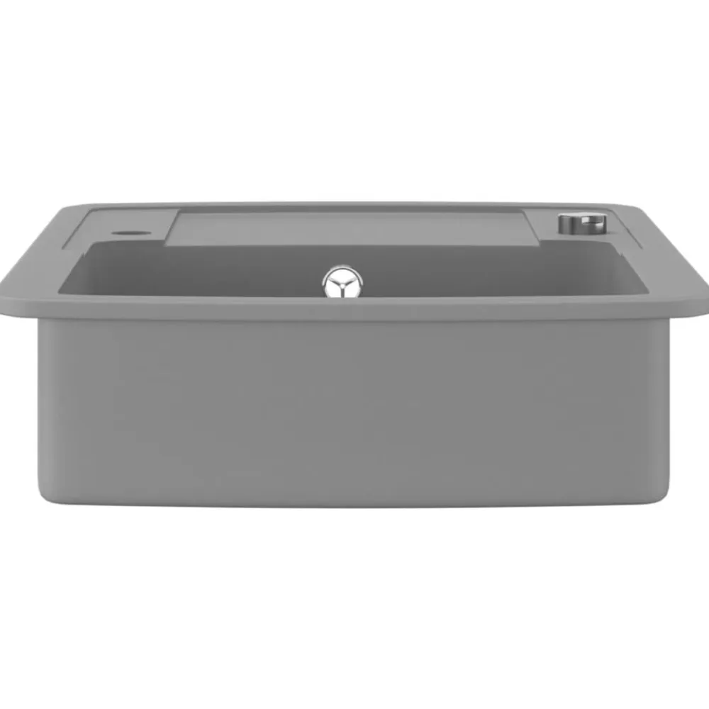 vidaXL Fontanería-Fregadero de cocina con un seno de granito