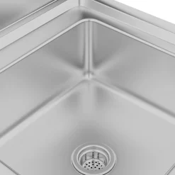 vidaXL Restauración-Fregadero de cocina profesional acero inoxidable 60x60x96 cm