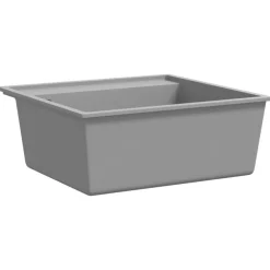 vidaXL Fontanería-Fregadero de cocina con rebosadero granito