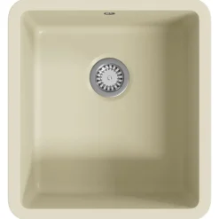 vidaXL Fontanería-Fregadero de cocina de granito con un seno
