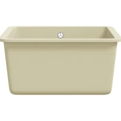 vidaXL Fontanería-Fregadero de cocina de granito con un seno