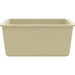 vidaXL Fontanería-Fregadero de cocina de granito con un seno