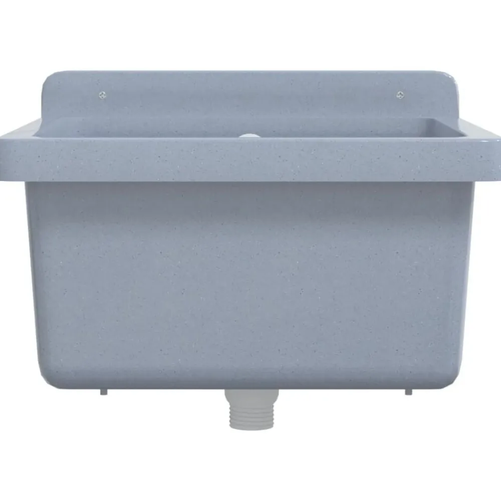 vidaXL Fontanería-Fregadero lavabo de pared resina 40x40x24 cm