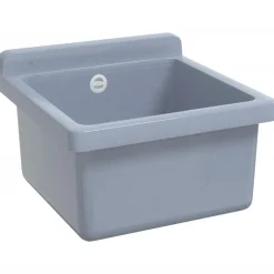 vidaXL Fontanería-Fregadero lavabo de pared resina 40x40x24 cm