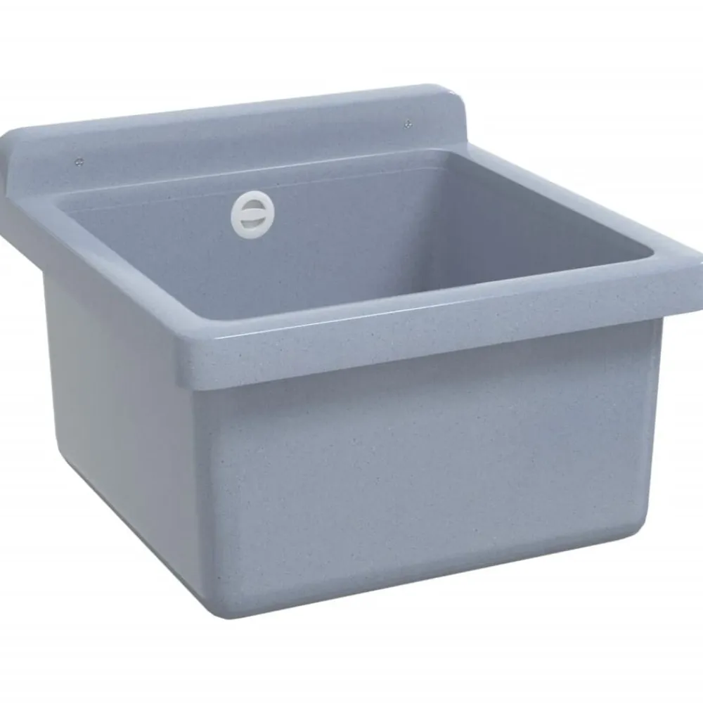 vidaXL Fontanería-Fregadero lavabo de pared resina 40x40x24 cm