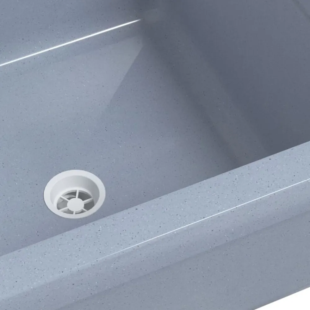 vidaXL Fontanería-Fregadero lavabo de pared resina 40x40x24 cm