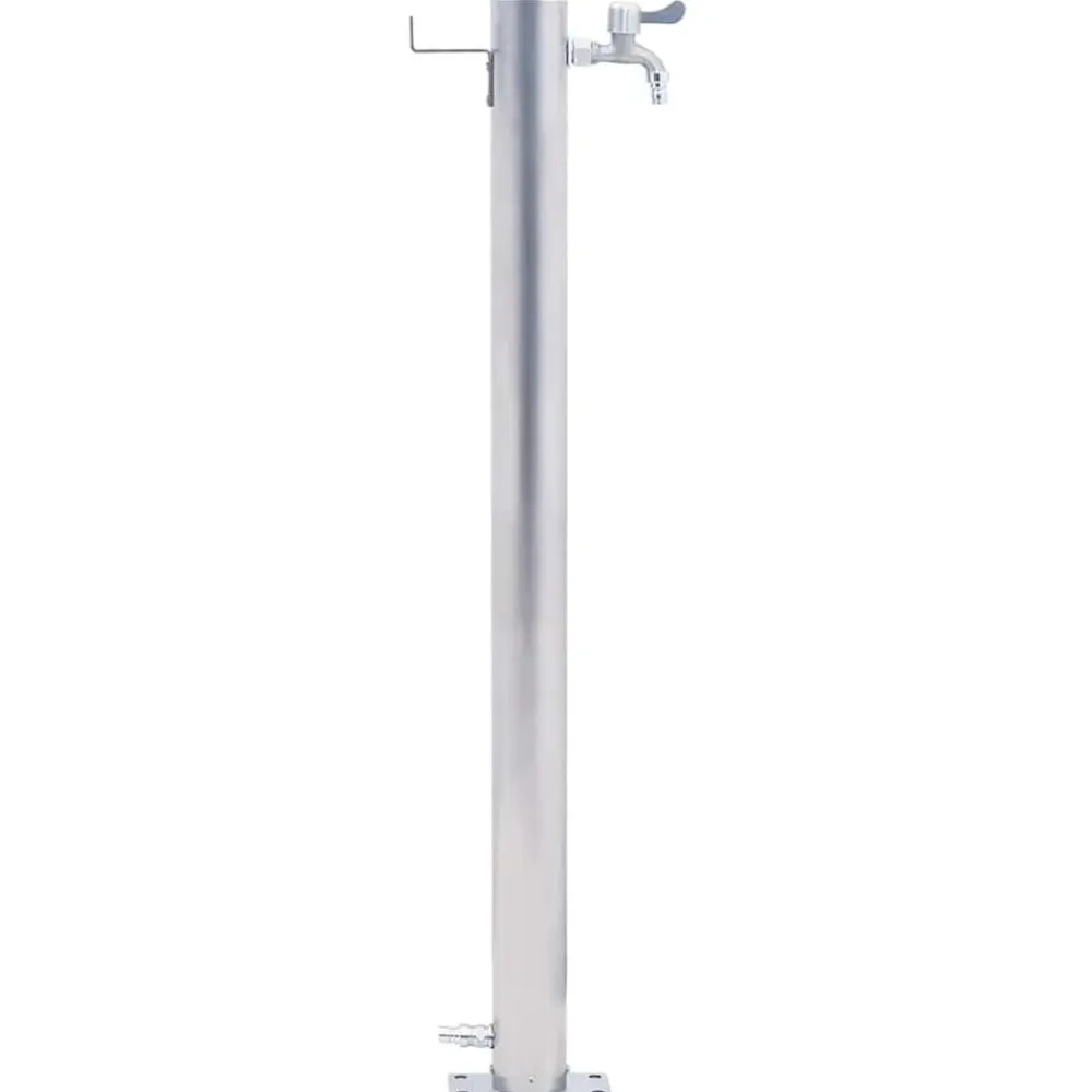 vidaXL Fuente de agua para jardín acero inoxidable redonda 40 cm Outlet