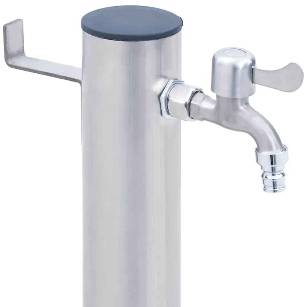 vidaXL Fuente de agua para jardín acero inoxidable redonda 40 cm Outlet