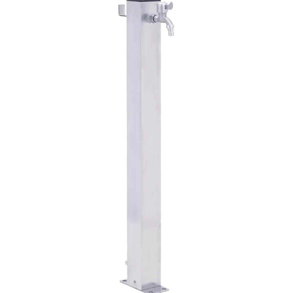 vidaXL Fuente de agua para jardín acero inoxidable cuadrada 40 cm Clearance
