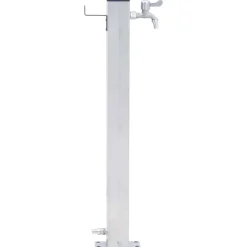 vidaXL Fuente de agua para jardín acero inoxidable cuadrada 40 cm Clearance