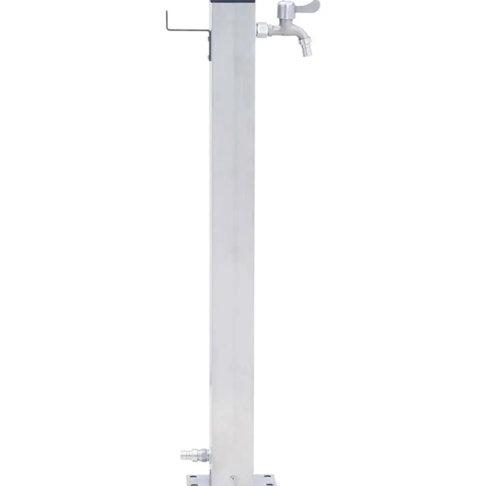 vidaXL Fuente de agua para jardín acero inoxidable cuadrada 40 cm Clearance