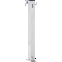 vidaXL Fuente de agua para jardín acero inoxidable cuadrada 40 cm Clearance