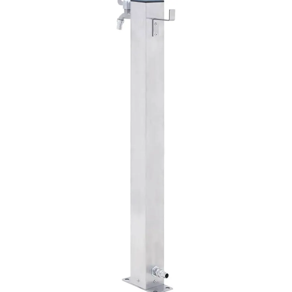 vidaXL Fuente de agua para jardín acero inoxidable cuadrada 40 cm Clearance