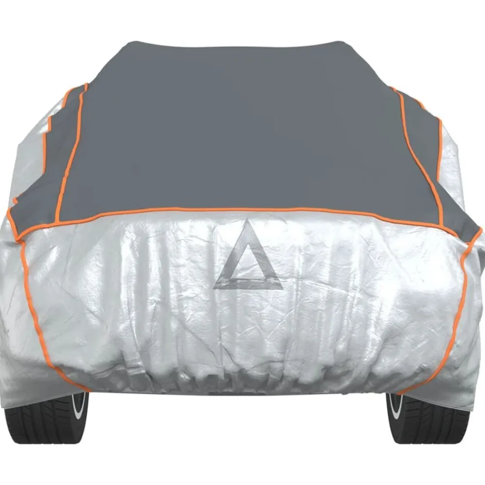vidaXL Piezas Y Accesorios Para Vehículos-Funda coche completa SUV protección antigranizo M gris/plateado