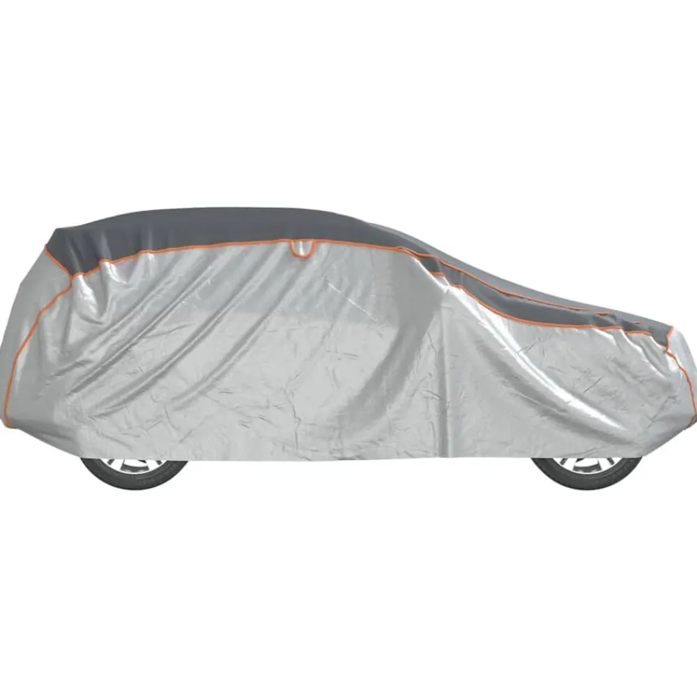 vidaXL Piezas Y Accesorios Para Vehículos-Funda coche completa SUV protección antigranizo M gris/plateado