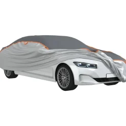vidaXL Funda completa coche Sedan protección antigranizo S gris/plata Discount