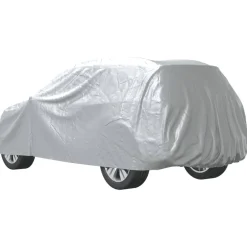 vidaXL Funda de coche para SUV con correas hebilla PEVA plateado M Discount