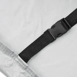 vidaXL Piezas Y Accesorios Para Vehículos-Funda de coche para Sedan con correas hebilla PEVA plateado M