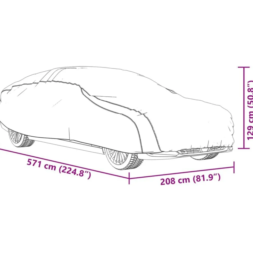 vidaXL Piezas Y Accesorios Para Vehículos-Funda de coche para Sedan con correas hebilla PEVA plateado M